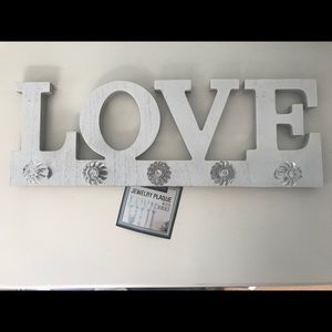 LOVE jewelry/coat wall hanger/hooks